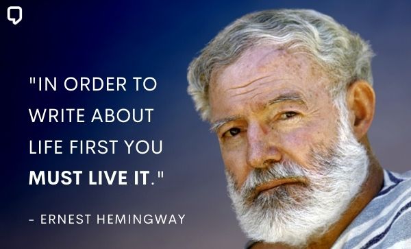 Ernest Hemingway quotes about writing :